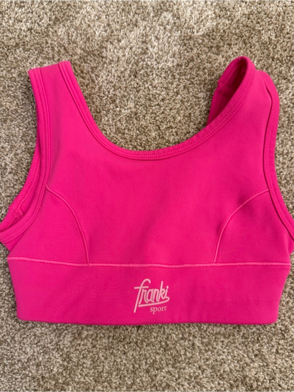 Girls Hot Pink Athletic Sports Bra